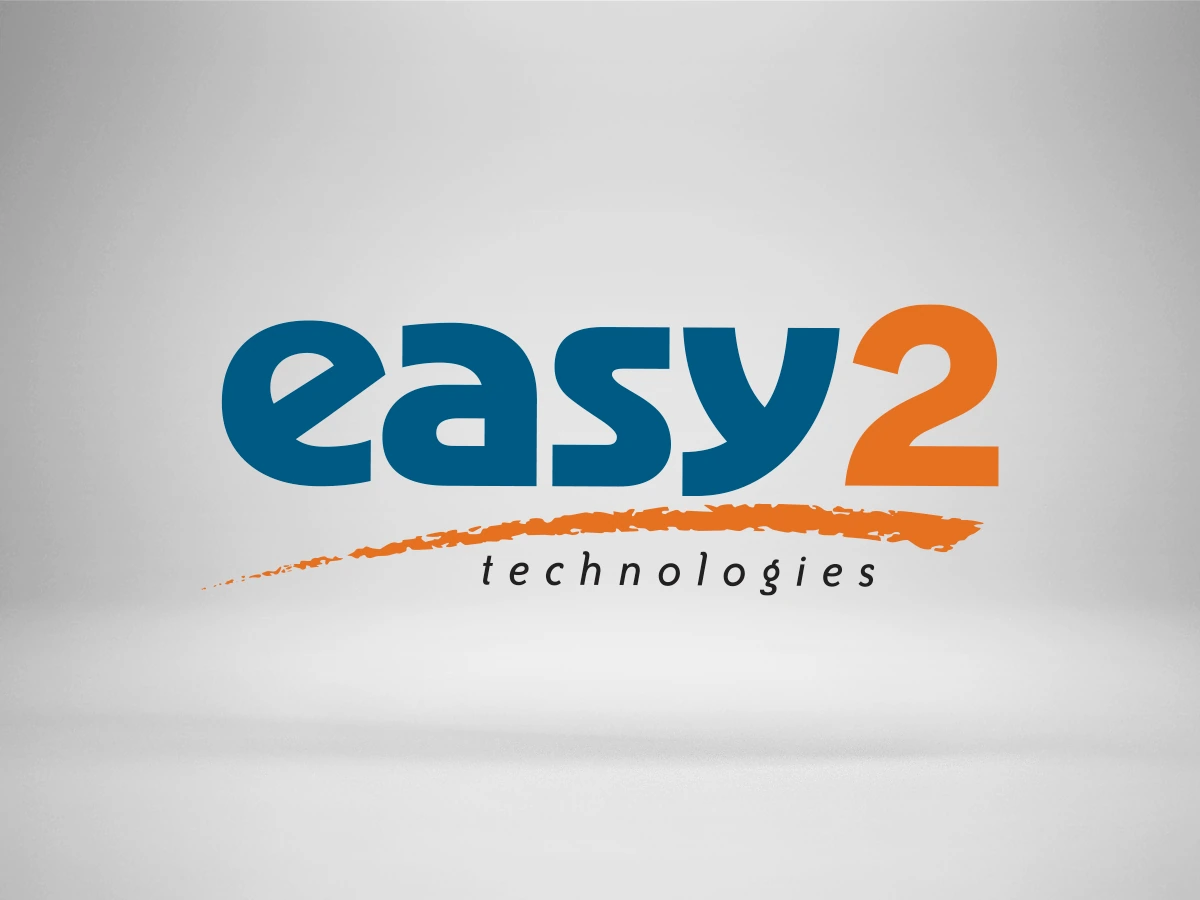 Easy2 Technologies logo on a white and gray gradient background
