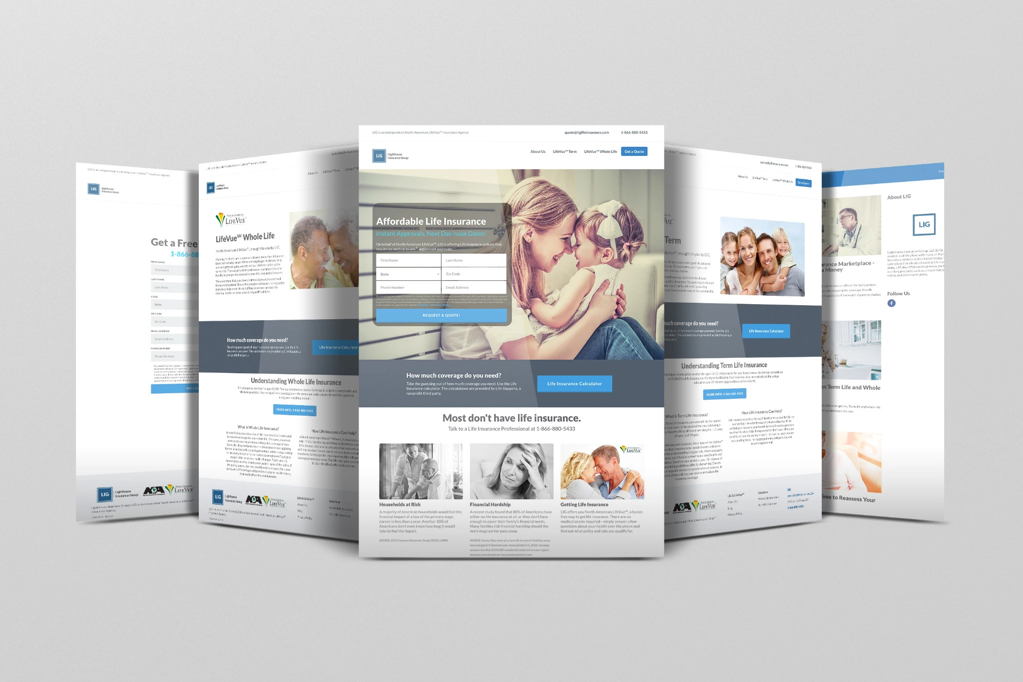 LIG Direct life insurance lead generation website